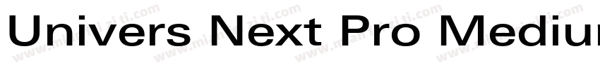Univers Next Pro Medium Ext字体转换